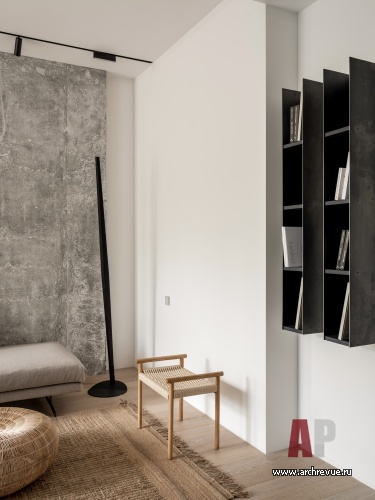 Фото интерьера гостиной квартиры в стиле минимализм