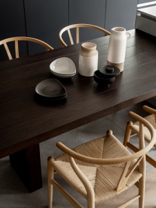 Фото интерьера столовой квартиры в стиле минимализм