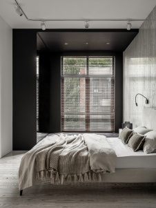Фото интерьера спальни квартиры в стиле минимализм