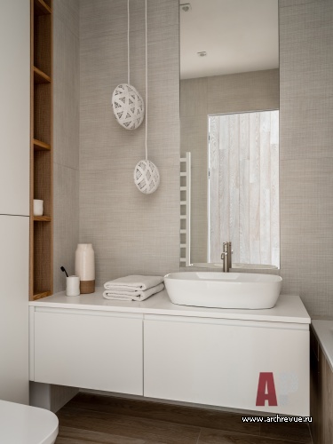 Фото интерьера гостевого санузла квартиры в стиле минимализм