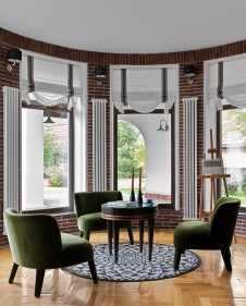 Фото интерьера гостиной дома в стиле фьюжн