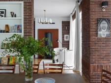 Фото интерьера столовой дома в стиле фьюжн