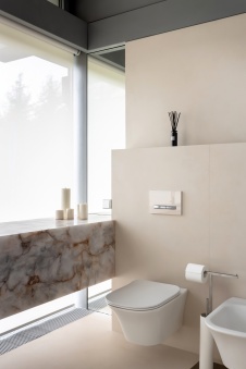 Фото интерьера санузла дома в стиле минимализм