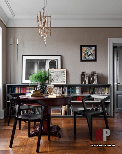 Фото интерьера столовой квартиры в стиле фьюжн