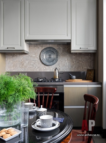 Фото интерьера кухни квартиры в стиле фьюжн