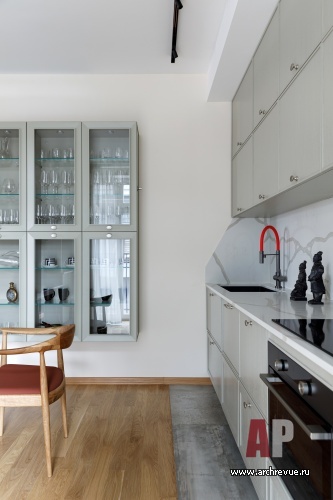 Фото интерьера кухни квартиры в скандинавском стиле