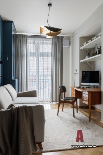 Фото интерьера кабинета квартиры в скандинавском стиле