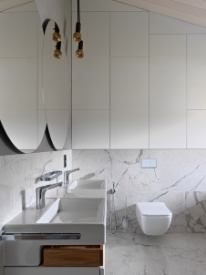 Фото интерьера санузла дома в современном стиле