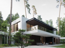 Фото фасада дома в стиле минимализм