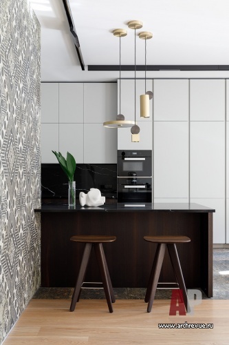 Фото интерьера кухни квартиры в стиле фьюжн