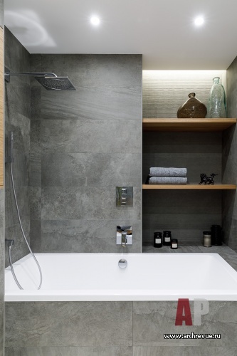 Фото интерьера ванной квартиры в стиле фьюжн