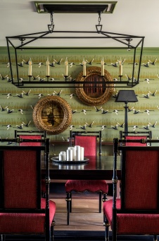 Фото интерьера столовой в стиле фьюжн