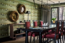 Фото интерьера столовой в стиле фьюжн