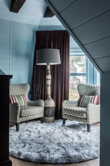 Фото интерьера спальни в стиле фьюжн