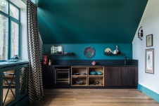 Фото интерьера мансарды в стиле фьюжн