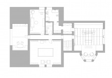Планировка 2 этажа 2-х этажного дома после перестройки.