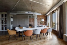 Фото интерьера столовой квартиры в стиле минимализм