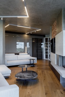 Фото интерьера гостиной квартиры в стиле минимализм