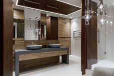 Фото интерьера санузла квартиры в стиле минимализм