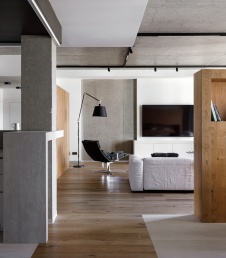 Фото интерьера зоны отдыха квартиры в стиле минимализм