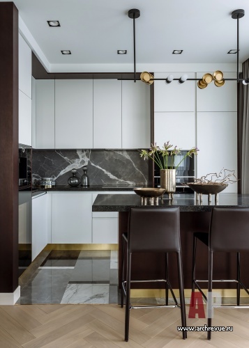 Фото интерьера кухни квартиры в стиле минимализм