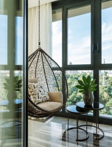 Фото интерьера лоджии квартиры в стиле минимализм