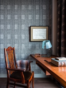 Фото интерьера кабинета квартиры в стиле фьюжн