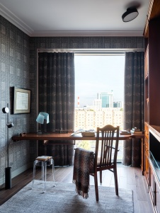 Фото интерьера кабинета квартиры в стиле фьюжн