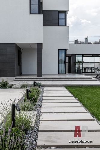 Фото фасада дома в стиле минимализм