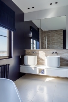 Фото интерьера санузла дома в стиле минимализм