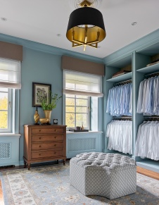 Фото интерьера гардеробной дома в американском стиле