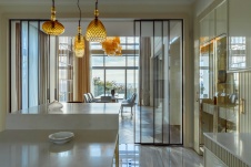 Фото интерьера кухни дома в стиле фьюжн