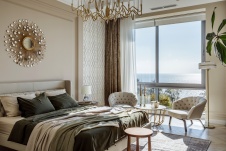 Фото интерьера спальни дома в стиле фьюжн