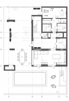 Перепланировка минус 2 этажа типового 4-х этажного коттеджа в Сочи. Общая площадь – 750 кв. м.