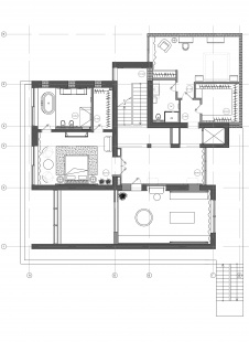 Перепланировка 2 этажа типового 4-х этажного коттеджа в Сочи. Общая площадь – 750 кв. м.