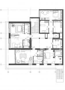 Перепланировка минус 1 этажа типового 4-х этажного коттеджа в Сочи. Общая площадь – 750 кв. м.