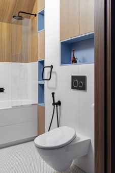 Фото интерьера санузла дома в стиле минимализм