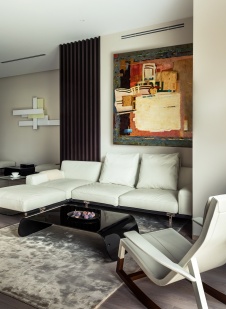 Фото интерьера гостиной квартиры в стиле минимализм