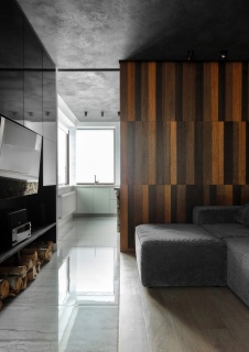 Фото интерьера гостиной дома в стиле минимализм