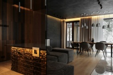 Фото интерьера гостиной дома в стиле минимализм