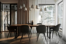 Фото интерьера столовой дома в стиле минимализм