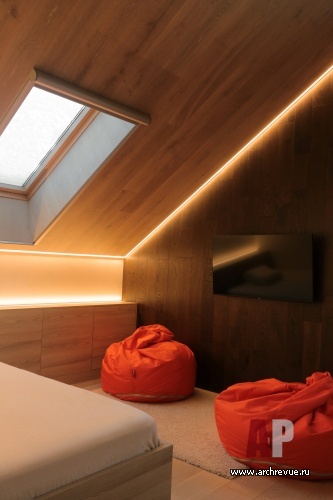 Фото интерьера спальни дома в стиле минимализм