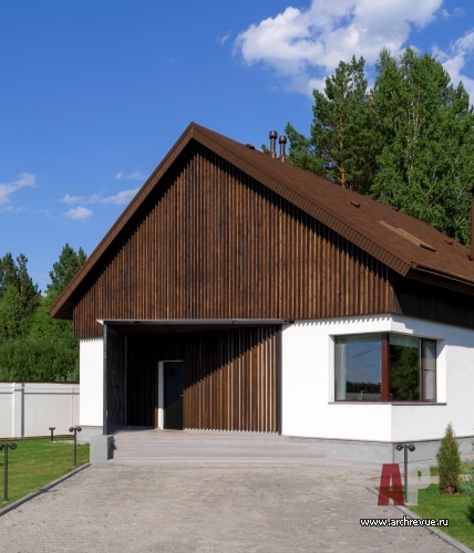 Фото фасада дома в стиле минимализм