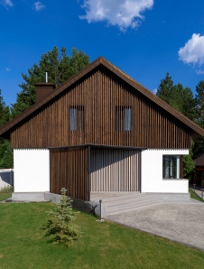 Фото фасада дома в стиле минимализм