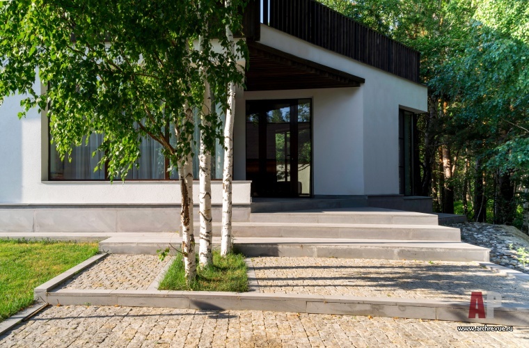 Фото фасада дома в стиле минимализм