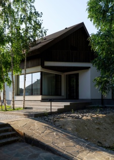 Фото фасада дома в стиле минимализм