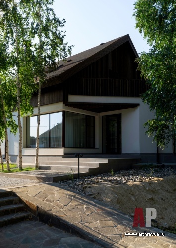 Фото фасада дома в стиле минимализм