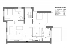 План мансарды этажа 2-х этажного таунхауса.