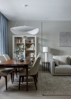 Фото интерьера столовой квартиры в стиле фьюжн