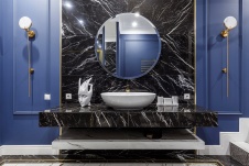 Фото интерьера санузла дома в стиле фьюжн